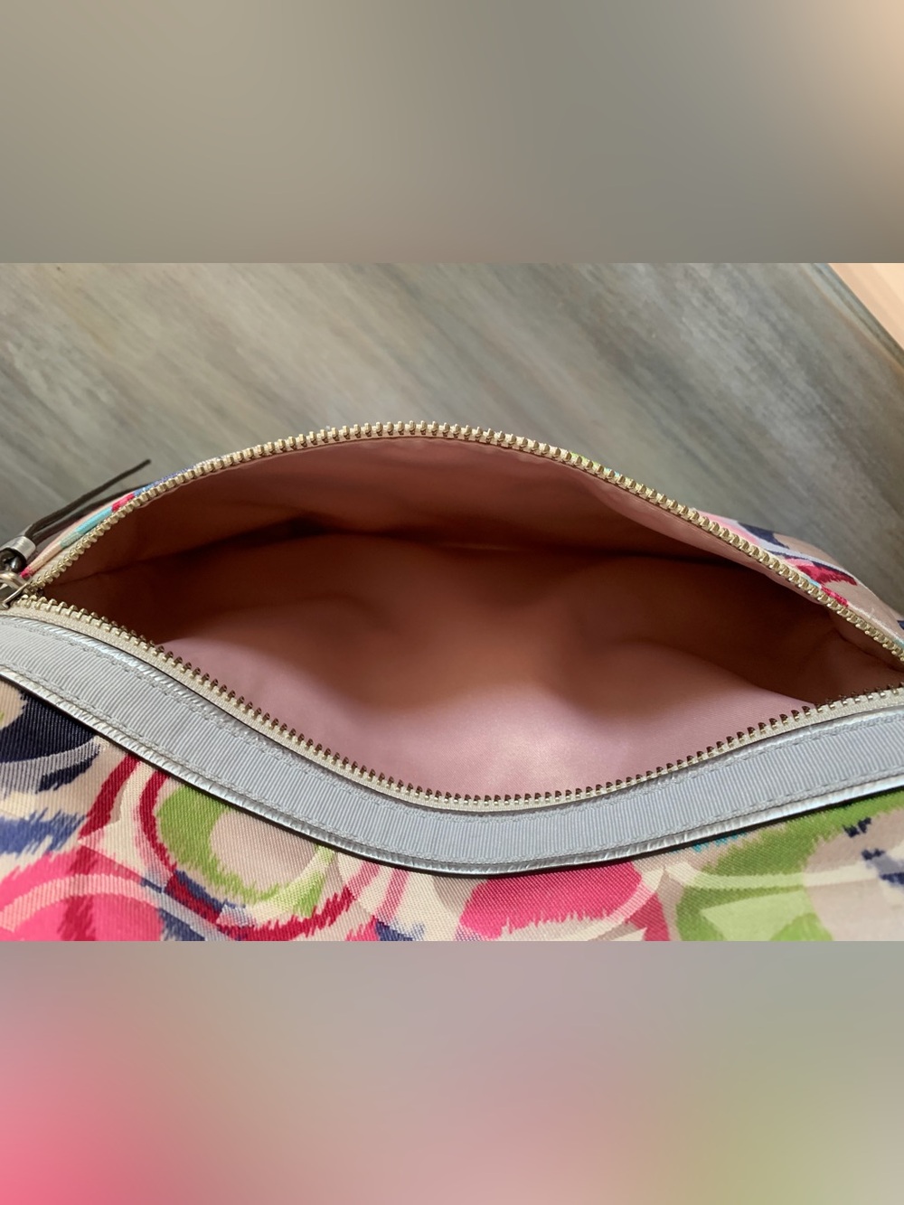 Coach bag purse Multicolor C logo shoulder bag tote designer discontinued y2k - Picture 7 of 12